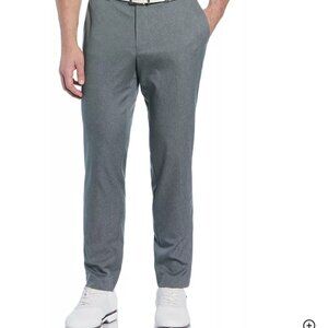 Men's Grand Slam Heather Flat Front Golf Pants Grey 32x30